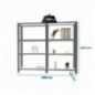 PACK OFFICLICK 4/300 METAL I+A ANTRACITA/BLANCO
