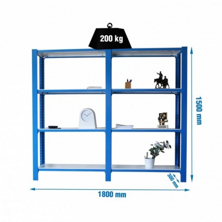 PACK OFFICLICK 4/300 METAL I+A AZUL/BLANCO