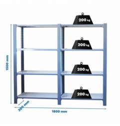 PACK OFFICLICK 4/300 METAL I+A OSCURO/BLANCO