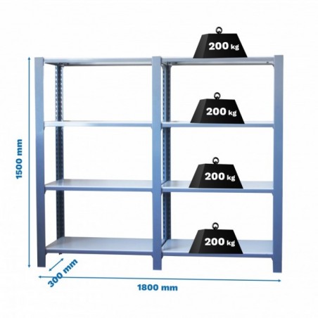 PACK OFFICLICK 4/300 METAL I+A OSCURO/BLANCO