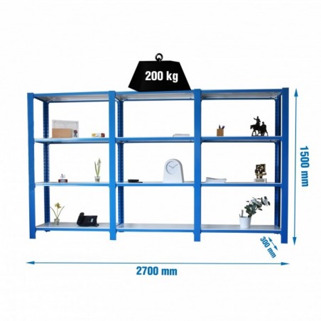 PACK OFFICLICK 4/300 METAL I+A+A AZUL/BLANCO