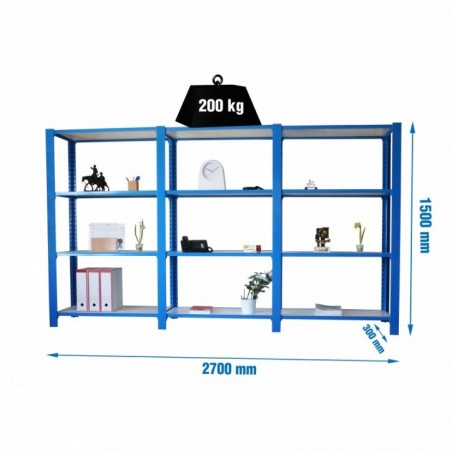 PACK OFFICLICK 4/300 WOOD I+A+A AZUL/BLANCO