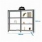 PACK OFFICLICK 4/400 METAL I+A ANTRACITA/GALVA