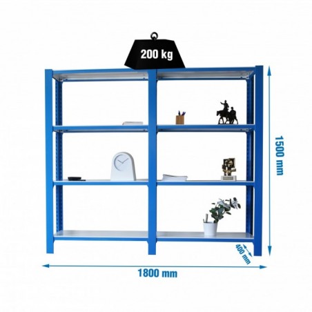 PACK OFFICLICK 4/400 METAL I+A AZUL/BLANCO