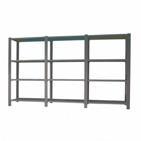 PACK OFFICLICK 4/400 METAL I+A+A ANTRACITA/GALVA