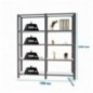 PACK OFFICLICK 5/300 METAL I+A ANTRACITA/BLANCO