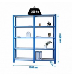 PACK OFFICLICK 5/300 METAL I+A AZUL/BLANCO