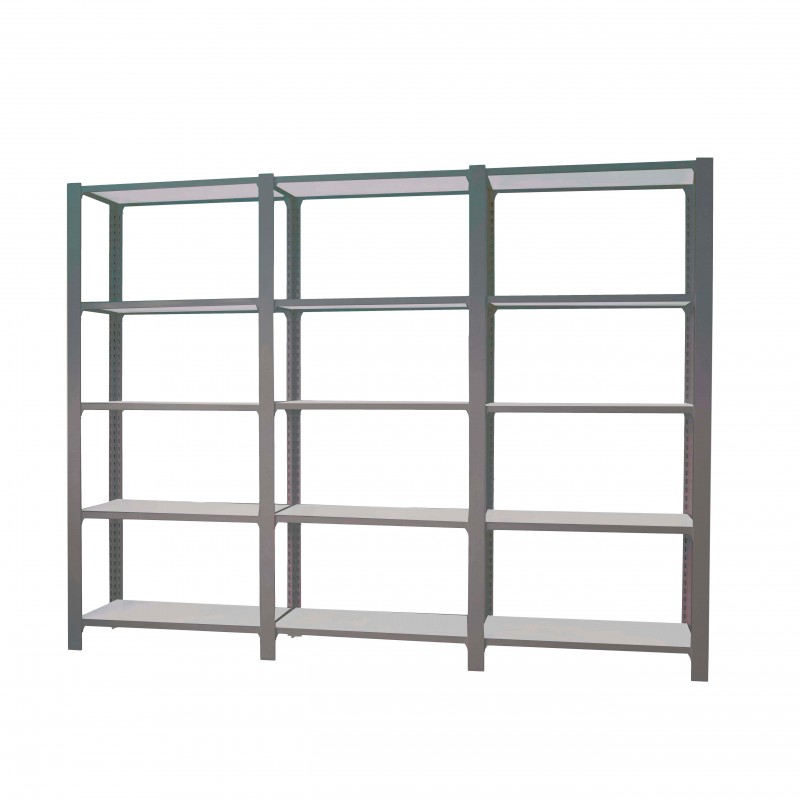 PACK OFFICLICK 5/300 METAL I+A+A ANTRACITA/BLANCO