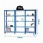 PACK OFFICLICK 5/300 METAL I+A+A AZUL/BLANCO