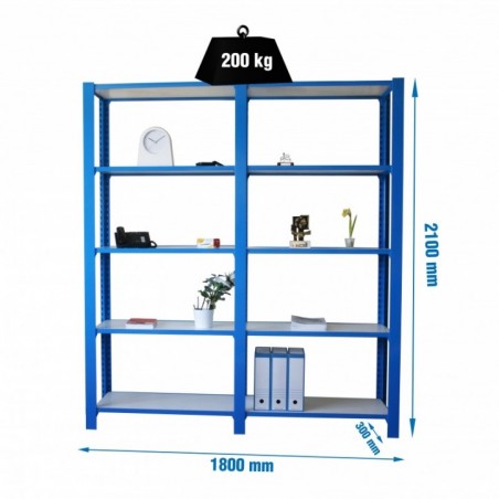 PACK OFFICLICK 5/300 WOOD I+A AZUL/BLANCO