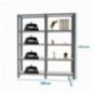 PACK OFFICLICK 5/400 METAL I+A ANTRACITA/GALVA