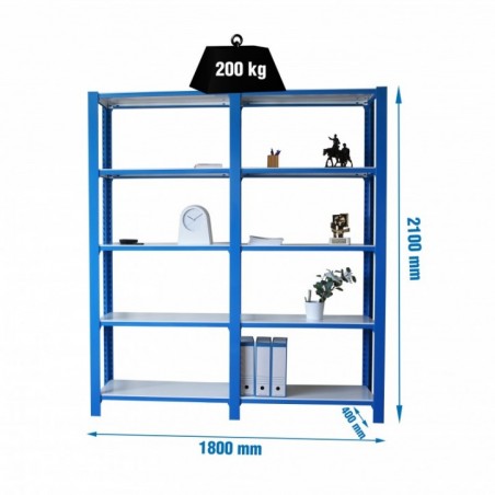 PACK OFFICLICK 5/400 METAL I+A AZUL/BLANCO