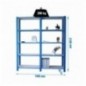 PACK OFFICLICK 5/400 METAL I+A AZUL/BLANCO