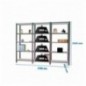 PACK OFFICLICK 5/400 METAL I+A+A ANTRACITA/BLANCO
