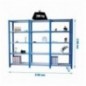 PACK OFFICLICK 5/400 METAL I+A+A AZUL/BLANCO