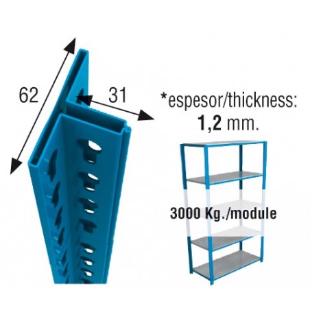 PERFIL OFFICLICK 2100 AZUL