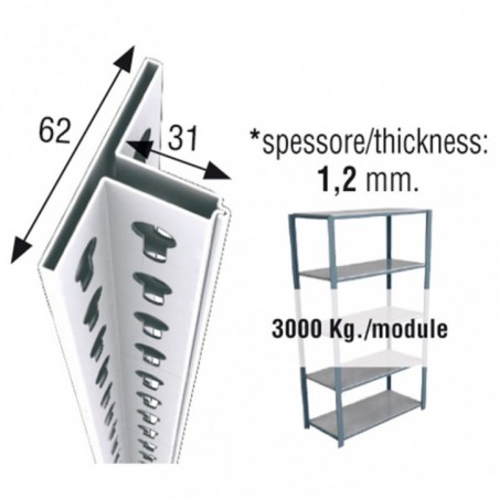 PERFIL OFFICLICK 2100 BLANCO