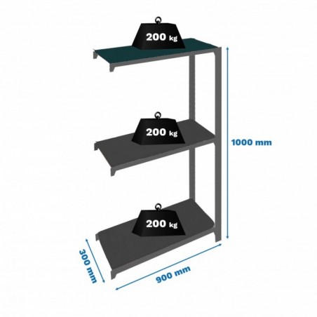 OFFICLICK 3/300 METAL A.M. ANTRACITA/ANTRACITA