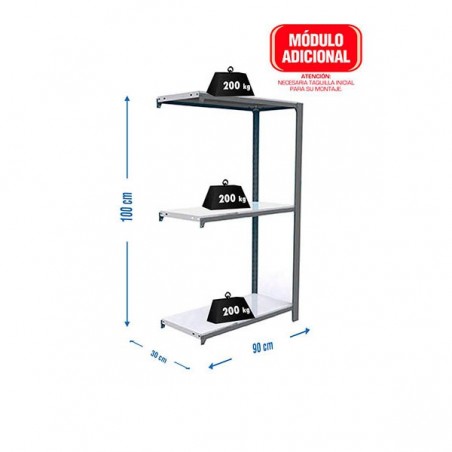 OFFICLICK 3/300 METAL A.M. GRIS/BLANCO