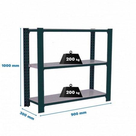OFFICLICK 3/300 METAL I.M. ANTRACITA/GALVA