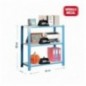OFFICLICK 3/300 METAL I.M. AZUL/BLANCO