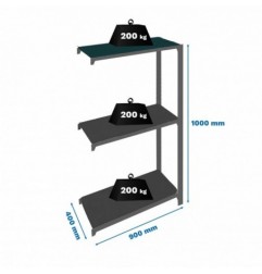 OFFICLICK 3/400 METAL A.M. ANTRACITA/ANTRACITA