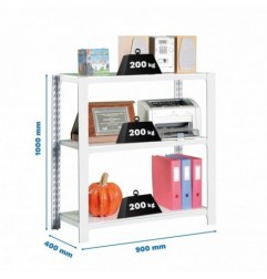 OFFICLICK 3/400 METAL I.M. BLANCO/BLANCO