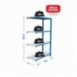OFFICLICK 4/300 METAL A.M. AZUL/BLANCO