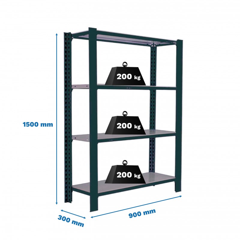 OFFICLICK 4/300 METAL I.M. ANTRACITA/GALVA
