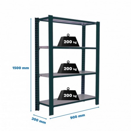 OFFICLICK 4/300 METAL I.M. ANTRACITA/GALVA