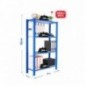 OFFICLICK 4/300 METAL I.M. AZUL/BLANCO