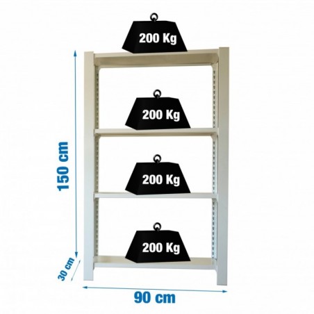 OFFICLICK 4/300 METAL I.M. BLANCO/BLANCO