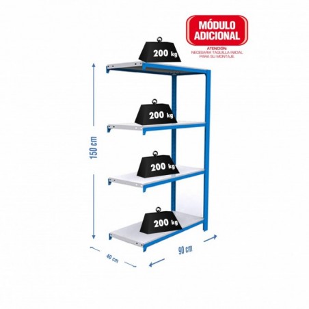 OFFICLICK 4/400 METAL A.M. AZUL/BLANCO