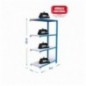 OFFICLICK 4/400 METAL A.M. AZUL/BLANCO