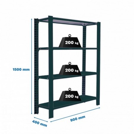 OFFICLICK 4/400 METAL I.M. ANTRACITA/ANTRACITA
