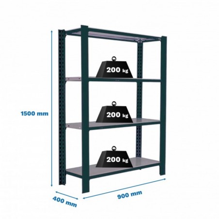 OFFICLICK 4/400 METAL I.M. ANTRACITA/GALVA