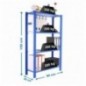 OFFICLICK 4/400 METAL I.M. AZUL/BLANCO
