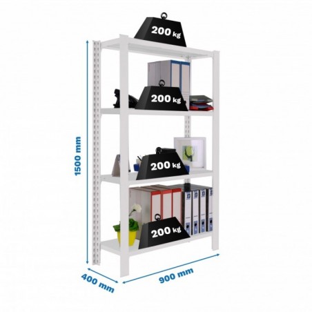 OFFICLICK 4/400 METAL I.M. BLANCO/BLANCO