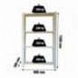 OFFICLICK 4/400 METAL I.M. GRIS/GRIS