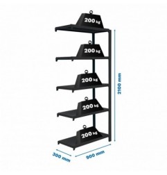 OFFICLICK 5/300 METAL A.M. ANTRACITA/ANTRACITA