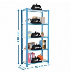 OFFICLICK 5/300 METAL I.M. AZUL/BLANCO