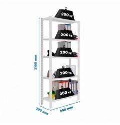 OFFICLICK 5/300 METAL I.M. BLANCO/BLANCO