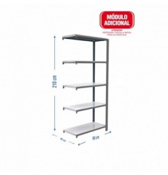 OFFICLICK 5/400 METAL A.M. GRIS/BLANCO