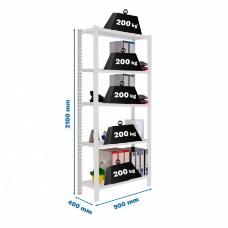 OFFICLICK 5/400 METAL I.M. BLANCO/BLANCO