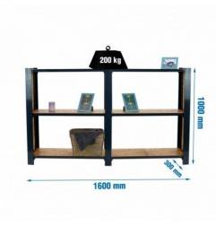 OFFICLICK 3/300 WOOD 1600 ANTRACITA/OSB