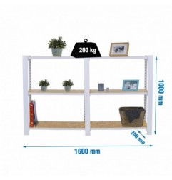 OFFICLICK 3/300 WOOD 1600 BLANCO/OSB