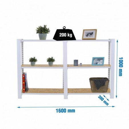 OFFICLICK 3/300 WOOD 1600 BLANCO/OSB