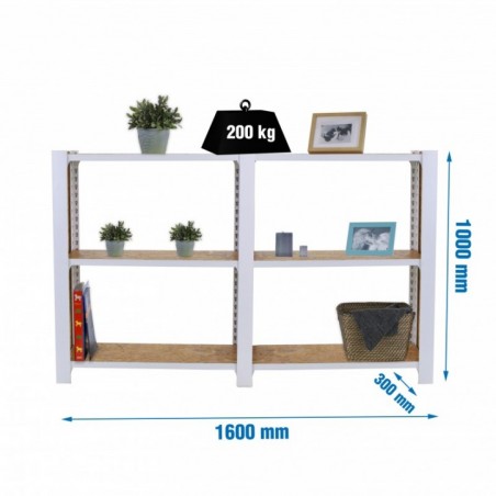 OFFICLICK 3/300 WOOD 1600 BLANCO/OSB + TAPAS 1000