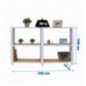 OFFICLICK 3/300 WOOD 1600 BLANCO/OSB + TAPAS 1000