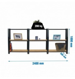 OFFICLICK 3/300 WOOD 2400 ANTRACITA/OSB